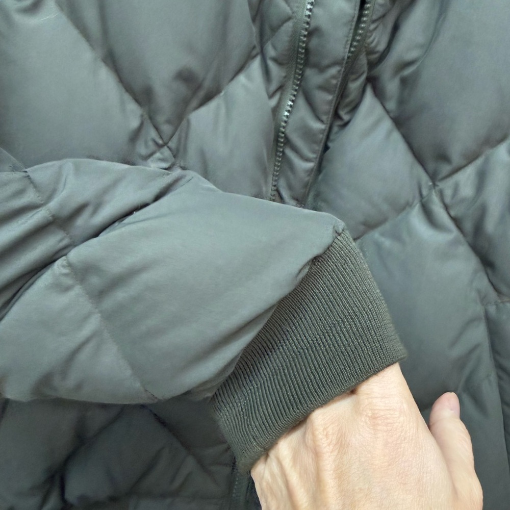 Vintage Gander Mountain Olive Down Quilted Bomber Jacket - Picture 9 of 9